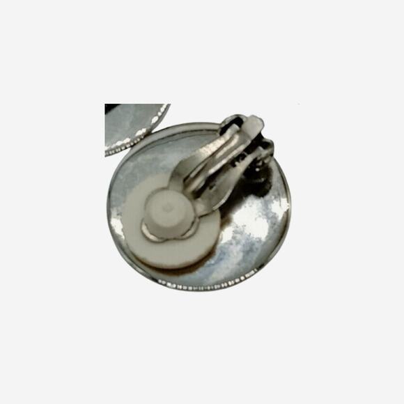 Hermes Clou de Selle Silver Clip-on Earrings - Picture 3 of 4